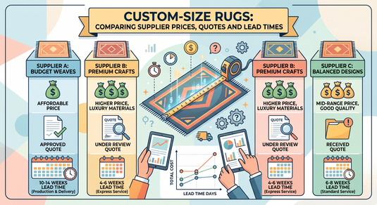 Custom-Size Rugs: Comparing Supplier Prices, Quotes and Lead Times