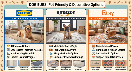 Dog Rugs from IKEA, Amazon and Etsy: Pet-Friendly and Decorative Options