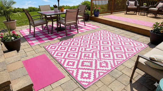 Best Place to Buy Pink Rugs and Carpet for Outdoor in India