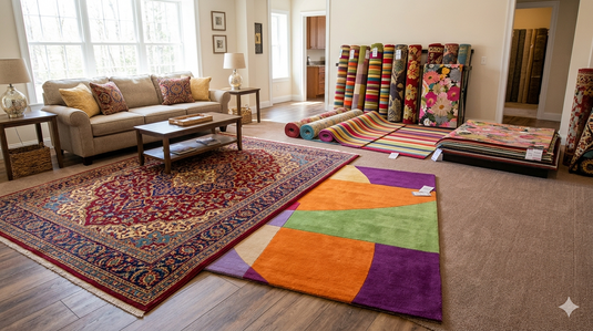 Best Place to Buy Multi Color Rugs and Carpet for Living Room in India