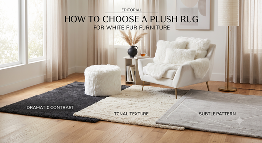 How to Choose a Plush Rug for White Fur or Fur-Look Furniture