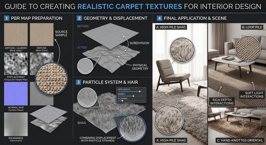 How to Create Realistic Carpet Textures for Interior Design Projects