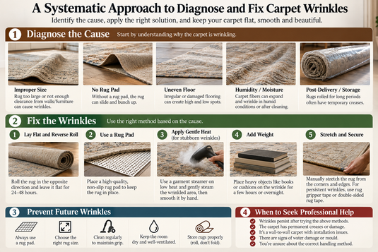 How to Diagnose and Fix Carpet Wrinkles: A Systematic Approach