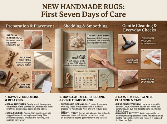 New Handmade Rug: First Seven Days of Care