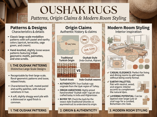 Oushak Rugs: Patterns, Origin Claims and Modern Room Styling