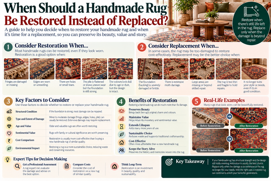 When Should a Handmade Rug Be Restored Instead of Replaced?