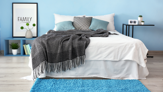 Blue Bliss: Transform Your Bedroom with Stunning Blue Color Rugs