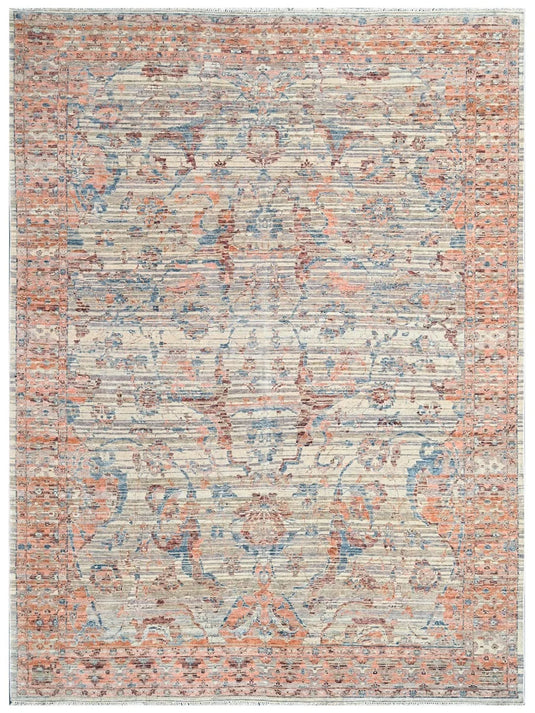 The Ambiente Bc_210 Ox Mustard Orange Handknotted Wool Rugs