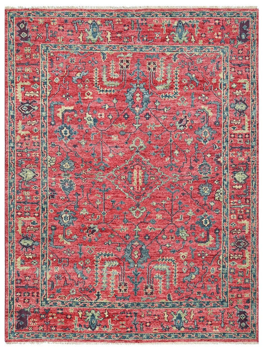 The Ambiente HP_83 Currant Bamboo Silk Hand Knotted Rugs