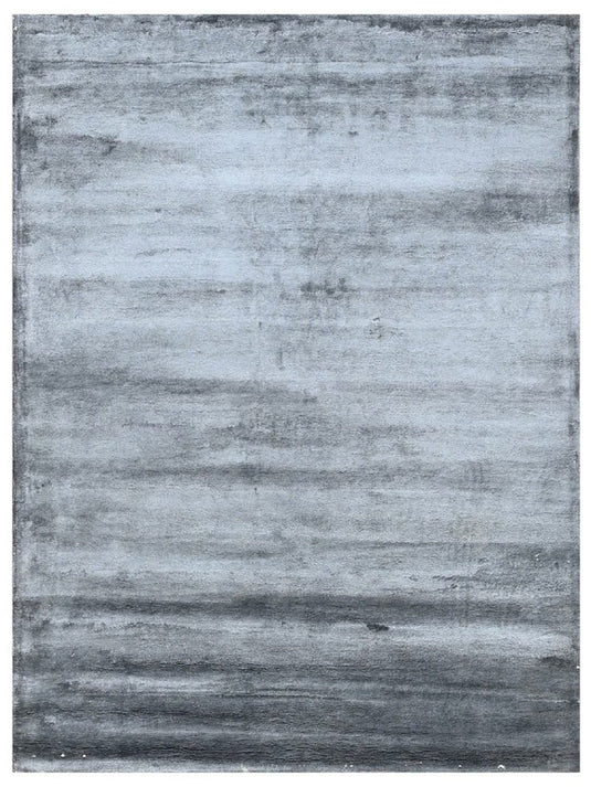 The Ambiente Plain_tuf Grey Modernist SOLID Hand Tufted Bamboo Silk Rugs