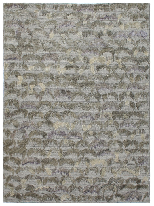 The Ambiente Zr_298 Beige Bamboo Silk Hand Knotted Rugs