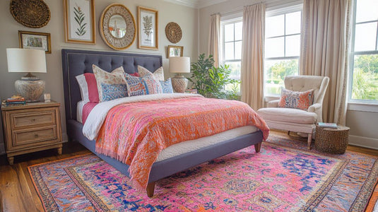 Best Place to Buy Geometric Rugs and Carpet for Bedroom in India