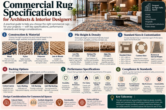 Commercial Rug Specifications for Architects & Interior Designers