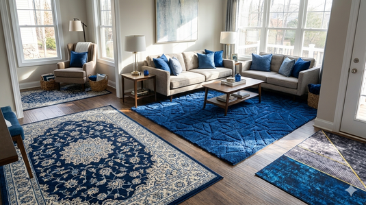 Best Place to Buy Blue Rugs and Carpet for Indoor in India