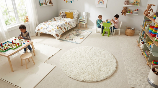 Best Place to Buy Ivory Rugs and Carpet for Kids Room in India