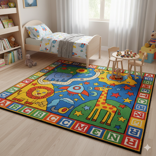 Best Place to Buy Hand Knotted Rugs and Carpet for Kids Room in India