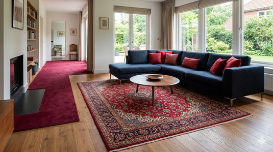 Best Place to Buy Red Rugs and Carpet for Living Room in India