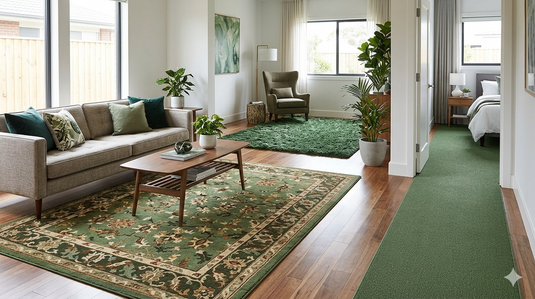 Best Place to Buy Green Rugs and Carpet for Indoor in India