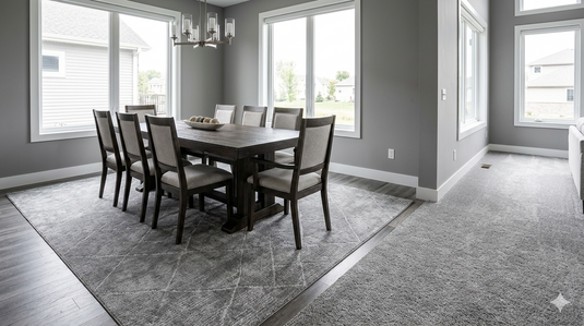 Best Place to Buy Grey Rugs and Carpet for Dining Room in India