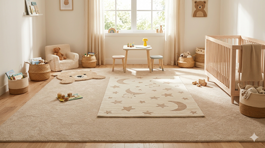 Best Place to Buy Beige Rugs and Carpet for Kids Room in India