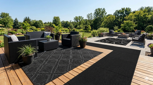 Best Place to Buy Black Rugs and Carpet for Outdoor in India