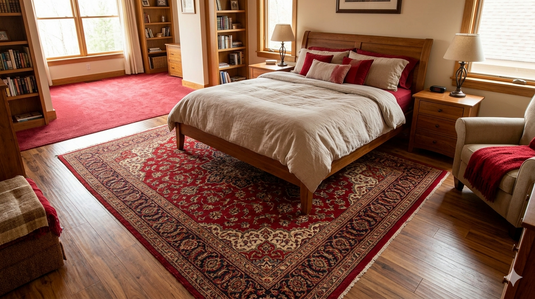 Best Place to Buy Red Rugs and Carpet for Bedroom in India