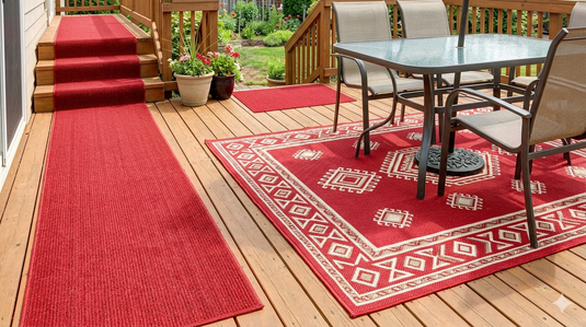 Best Place to Buy Red Rugs and Carpet for Outdoor in India