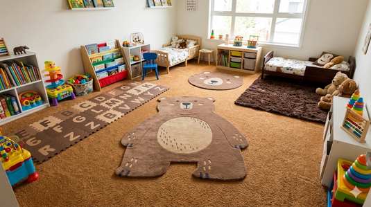 Best Place to Buy Brown Rugs and Carpet for Kids Room in India