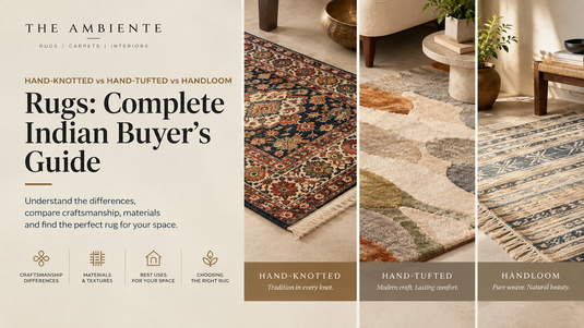 Hand-Knotted vs Hand-Tufted vs Handloom Rugs: Complete Indian Buyer’s Guide