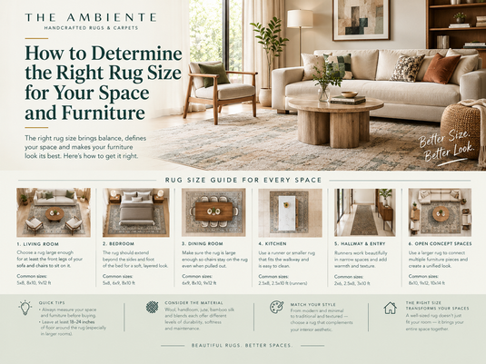 How to Determine the Right Rug Size for Your Space and Furniture