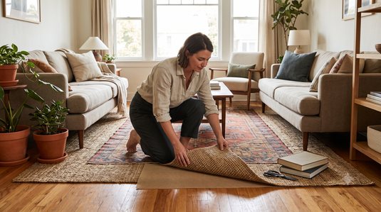 How to Layer Rugs Without Slipping or Creating Bulk