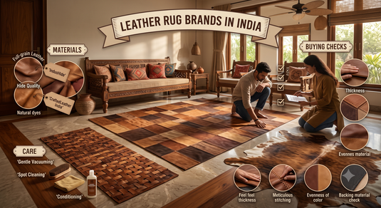 Leather Rug Brands in India: Materials, Care and Buying Checks