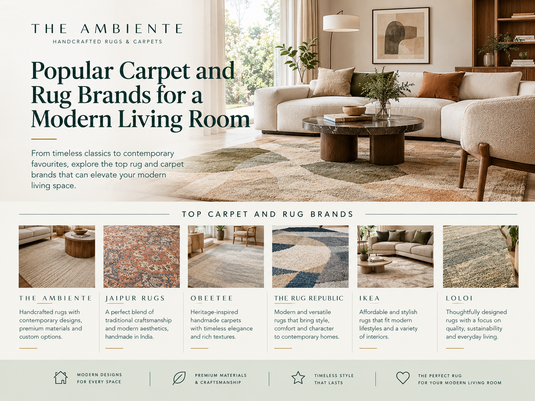Popular Carpet and Rug Brands for a Modern Living Room