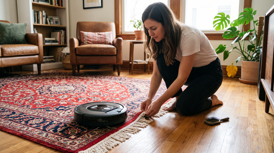 Robot Vacuums and Handmade Rugs: Fringe, Edges and Pile Care