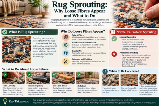 Rug Sprouting: Why Loose Fibres Appear and What to Do