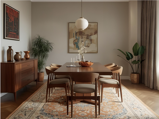 Best Place to Buy Dining Rugs & Carpet Online in Hyderabad | Elegant, Functional & Easy-to-Clean Designs