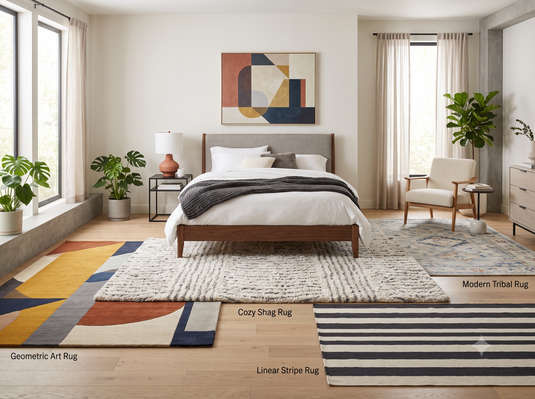 Stylish Bedroom Rug Ideas That Match Modern Decor