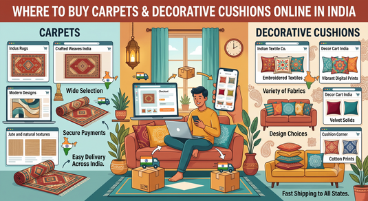 Where to Buy Carpets and Decorative Cushions Online in India