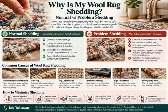 Why Is My Wool Rug Shedding? Normal vs Problem Shedding
