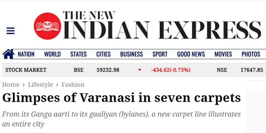 Glimpses of Varanasi in seven carpets