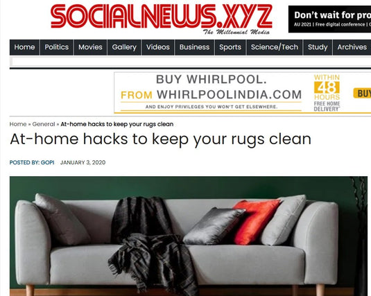 At-home hacks to keep your rugs clean