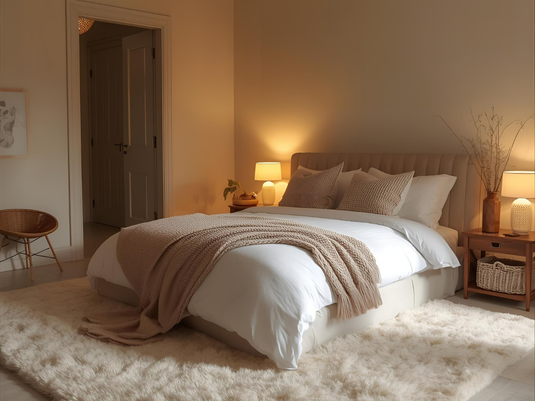 Hi, I’m looking for a warm rug for my bedroom this winter. Can you suggest something soft and cozy?