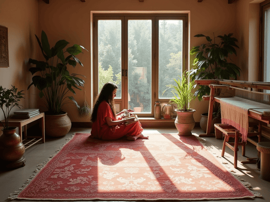 Who Offers Custom Rug Designs Made with Natural Dyes in India?