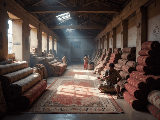 Which is the Largest Manufacturer of Rugs & Carpet in India?