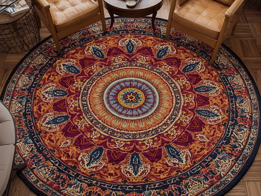 Best Place to Buy Round Rugs for Living Room in Ahmedabad – Bring Artistry & Comfort Home