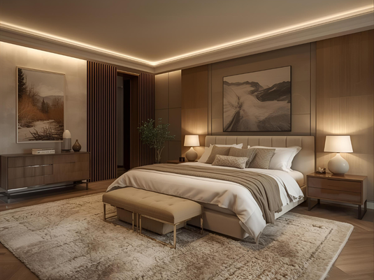 I need a large rug to go under my king-size bed — can you help me choose the right size?