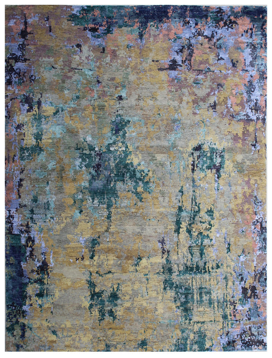 The Ambiente 1615_beige Lt.purple Canvas Rugs