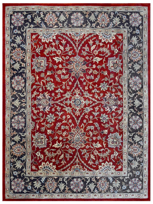 The Ambiente 281_Red Brown Empire Hand Tufted Wool Rugs