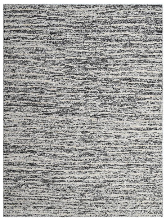 The Ambiente Ari_15 Grey White Bamboo Silk Hand Knotted Rugs