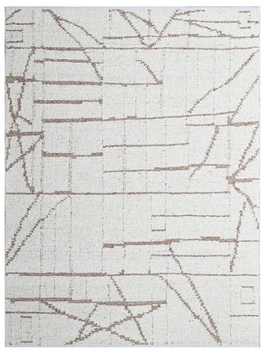 The Ambiente Rr_25 M Orange Green Ricard Modern Geometric Hand Knotted Bamboo Silk Rugs
